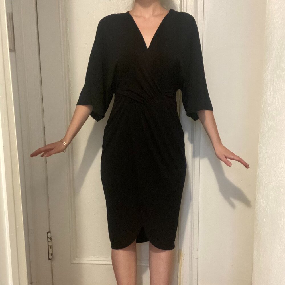 EXPRESS super stretchy mutli-functional black dress